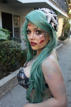 Zombie mermaid makeup Mermaid Zombie, Zombie Mermaid, Zombie Cosplay, Neil Patrick, Zombie Walk, Dance Makeup, Special Fx Makeup, Zombie Costume, Zombie Makeup