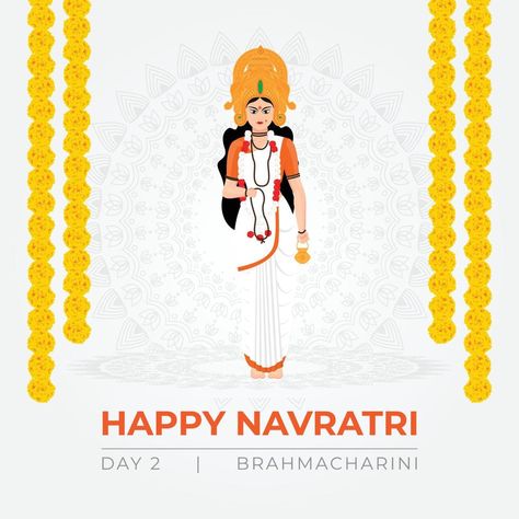 Bhramacharini Devi Images, Durga Chalisa, Navratri Devi Images, Happy Navratri Wishes, Happy Durga Puja, Navratri Wishes, Happy Navratri Images, Durga Images, Navratri Images