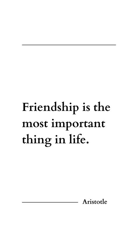 In a world that is constantly changing and where we are faced with new challenges every day, there is an anchor that gives us support and security: friendship. "Nothing is more important than friendship." This powerful quote reminds us that amid the turmoil of life, the connection with other people is the most valuable asset we can have. Follow us for more inspirational quotes and thoughts that will provoke your thinking and help you understand the deeper meaning behind everyday moments. About Friendship, Deeper Meaning, Important Things In Life, Deep Meaning, Everyday Moments, Powerful Quotes, In A World, Other People, Meant To Be