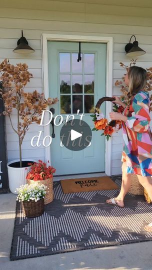 Fall Decor Wreaths, Fall Trees, Condo Living, Wrap Around Porch, Fall Decorations Porch, Affordable Decor, 10k Views, Love Fall, Living Ideas