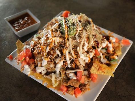 Chinese Mexican Fusion Food, Soul Food Asian Fusion, Korean Nachos Recipe, Mexican Asian Fusion Food, Korean Mexican Fusion Recipes, Korean Chicken Marinade, Asian Recipes Chicken, Pininyahang Manok, Korean Chicken Recipe