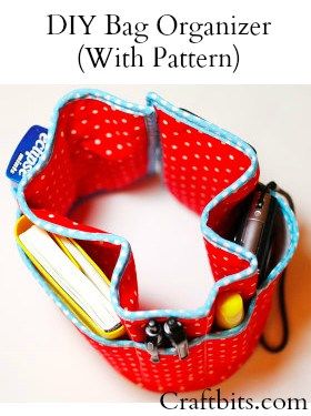 Bag Organizer Pattern Diy Bag Organizer, Diy Bag Organiser, Sac Diy, Sew Ins, Purse Organizer, Bag Insert, Sewing Purses, Diy Purse, Bag Organizer