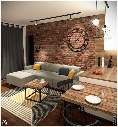 Interior Brick Wall, Brick Wall Design, Brick Wall Bedroom, Brick Living Room, Interior Brick, Brick Interior Wall, Garden Decoration Ideas, Brick Interior, Home Decor Garden