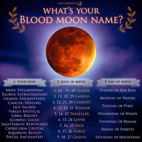 Names That Mean Eclipse, Blood Moon Calling, Blood Moon Rituals, Funny Name Generator, Magical Recipes, Blood Moon Eclipse, Water Names, Moon Names, Moon Spells