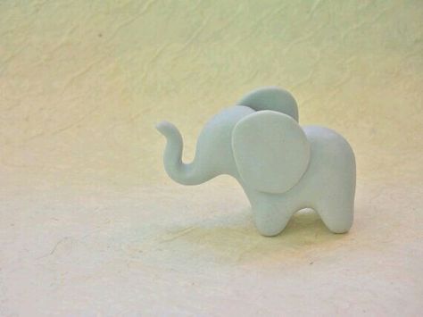 Mini Clay Elephant, Air Dry Clay Elephant, Cute Clay Elephant, Elephant Polymer Clay, Elephant Clay, Clay Elephant, Air Dry Clay Animals, Polymer Clay Elephant, Fimo Polymer Clay