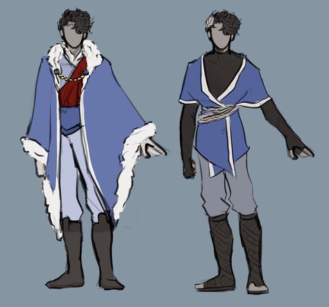 Arctic Empire Fanart, Technoblade Casual Clothes Fanart, Winter Fantasy Outfit Male, Antarctic Empire Fanart, Arctic Empire Technoblade, Arcana Mc Design, Fantasy Winter Outfit Concept Art, Technoblade In A Dress, Sheridan Portfolio