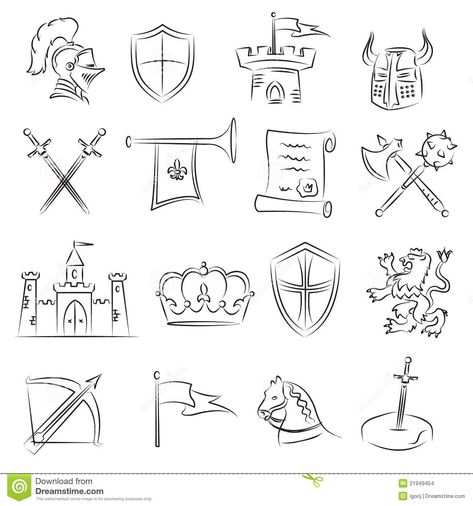 Medieval Sketch, Icon Tattoo, Angel Wings Drawing, Castle Tattoo, Medieval Games, Medieval Drawings, March Themes, Bullet Art, Dibujo Simple