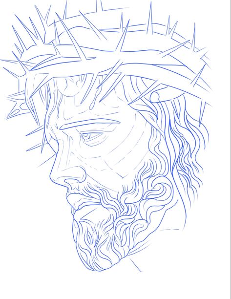 Jesus Tattoo Design For Men, Jesus Tattoo Stencil, Chest Tattoo Drawings, Jesus Tattoo Design, Cross Coloring Page, Jesus Art Drawing, Chicano Tattoos Sleeve, American Traditional Tattoo Ideas, Traditional Tattoo Ideas