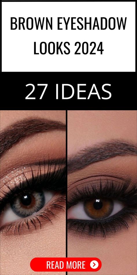 Celebrate your birthday in style with our brown eyeshadow looks 2024, featuring dazzling cut crease designs. Ideal for those who love to stand out, these looks blend glam and grunge elements, incorporating rhinestones for that extra sparkle. Whether you're hitting the town or having a chic party, these eyeshadow ideas will ensure you're the center of attention. Eyeshadow Looks For Brown Eyes Tutorials, Smoky Makeup Brown Eyes, New Years Smokey Eye, Nighttime Eyeshadow Looks, New Years Eye Makeup Tutorials, Night Out Eyeshadow Looks, Smokey Eye Shadow Looks, New Eyeshadow Looks, Winter Eyeshadow Looks Brown Eyes