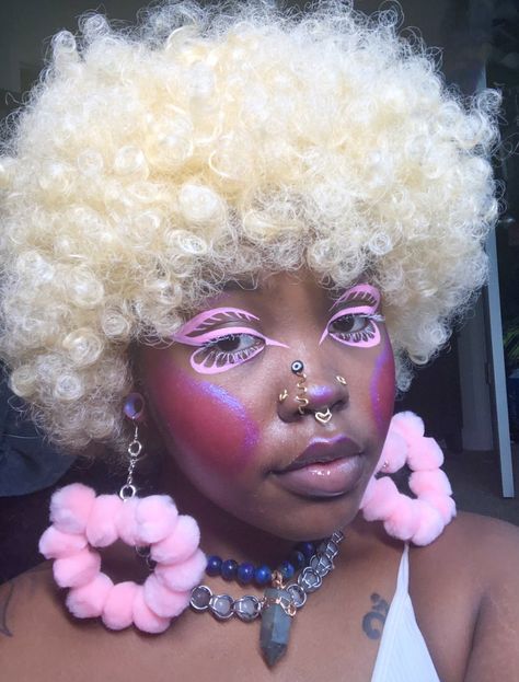 Swag Makeup, Alternative Makeup, Harajuku Outfits, Creative Makeup Looks, Pink Makeup, Hair Reference, Makeup Goals, Pretty Makeup, Creative Makeup