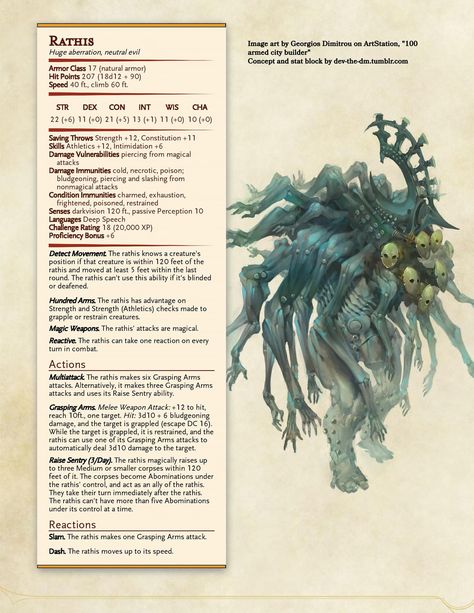 Stat Block, Dnd Stats, Dungeon Master's Guide, Dnd Races, Dungeons And Dragons 5e, Dungeons And Dragons Classes, Dnd 5e Homebrew, Dnd Dragons, D D Monsters