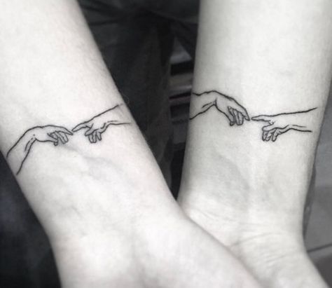 Dainty Tats, Adam Tattoo, Pair Tattoos, Small Couple Tattoos, Tattoos Infinity, Couple Tattoos Unique, Small Tats, Tattoo Trend, Couples Tattoo Designs