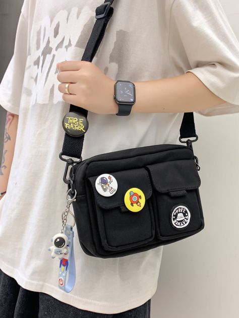 University Freshman, Men Cartoon, Sling Bag For Men, Mens Luggage, College Bags, Side Bags, Pretty Bags, Outdoor Men, Cute Bags