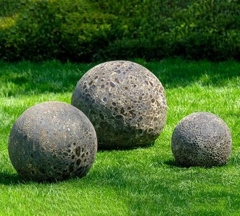 Garden Decor & Fountains | Pottery Barn Terra Cotta Pottery, Garden Spheres, Campania International, Garden Pottery, Terracotta Planter, Garden Fountains, White Coral, Outdoor Planters, Angkor