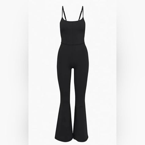 Wilfred Cleo Jumpsuit In Black Size 2xs New W Tags Questions? Leave A Comment Below! Aritzia Tna Jumpsuit, Aritzia Jumpsuit, Comfy Romper, Jumpsuit Navy Blue, Polka Dot Jumpsuit, Aritzia Tna, Flare Jumpsuit, Aritzia Pants, Strapless Romper