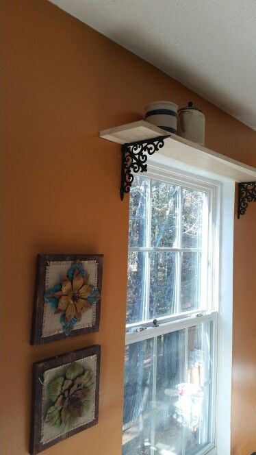 Shelves Above Doors And Windows, Shelves Above Windows Living Room, Above Window Shelf, Over Window Shelf With Curtain Rod, Over The Window Curtain Rod Shelf, Over Window Shelf, Shelf Above Doorway, Removable Window Shelf, Window Shelf Curtain Rod