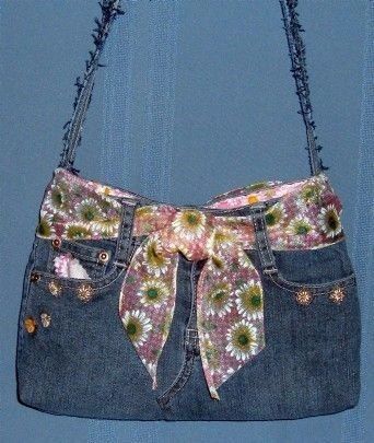 Återvinna Jeans, Jean Diy, Tas Denim, Blue Jean Purses, Denim Bag Patterns, Jean Purses, Diy Jeans, Jean Purse, Blue Jeans Crafts