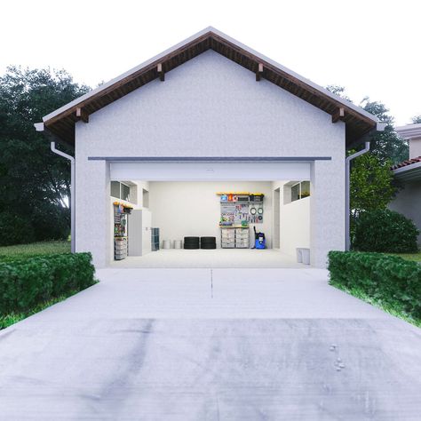 8 Garage Paint Ideas to Consider Inside and Out Remove Paint From Concrete, Garage Door Colors, Garage Door Paint, Garage Paint, Driveway Repair, Garage Insulation, Garage Floor Paint, Garage Door Insulation, Garage Floor Epoxy