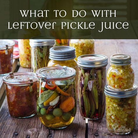 Reuse Pickle Juice, Leftover Pickle Juice What To Do, What To Do With Pickle Juice, Leftover Pickle Juice, Pickle Juice Benefits, Pickle Juice Uses, Pickled Sweet Peppers, Pickled Things, Cultured Food