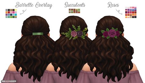 make this barrette Sims Royal, Magic Cottage, Cc Accessories, 4 Hairstyles, Half Up Half Down Hairstyle, Down Hairstyle, Cc Hair, Sims 4 Mm Cc, Sims 4 Mm