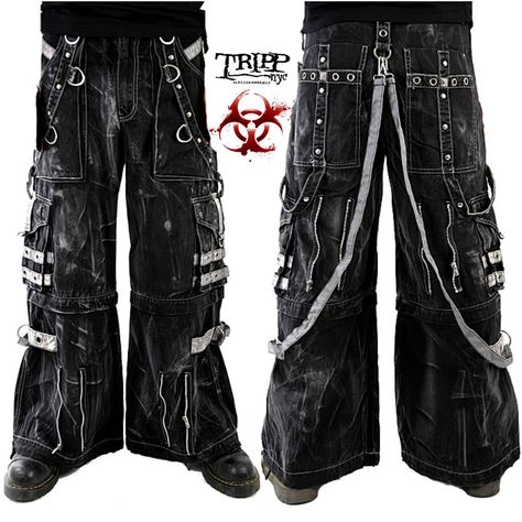 Tripp Jeans, Tripp Pants, Shorts Biker, Biker Pants, Punk Rave, Indie Aesthetic, Punk Outfits, Punk Fashion, Motorcycle Jacket