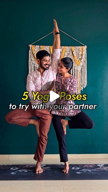 Partner Yoga Poses Couple, Partner Yoga Poses For Beginners, Couples Yoga Challenge, Couple Yoga, Partner Stretches, Passive Stretching, Standing Yoga Poses, Couples Yoga Poses, Partner Yoga Poses