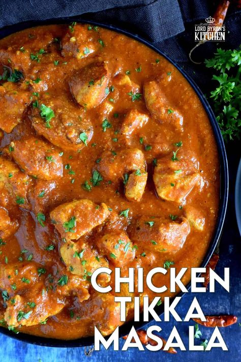 Tender chicken breast pieces, marinated in yogurt and spices, and simmered in a thick, luscious curry sauce. Why go out for Indian food when you can make Chicken Tikka Masala at home? Going out is so last year, anyway! #chicken #tikkamasala #indianchicken #indianathome #marinade #indianfood #indianrecipes Chicken Tiki Masala, Pressure Cooker Curry, Chicken Breast Pieces, Tikki Masala, Best Lentil Soup Recipe, Quick Chicken Dinner, Chicken Tikka Masala Recipes, Yogurt Chicken, Marinating Chicken Breast