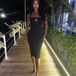 Melanin Monroe Sira Kante, Bandage Dress, Aesthetic Fashion, African Fashion, Women's Style, A Photo, Vintage Inspired, Black Women, Bodycon Dress