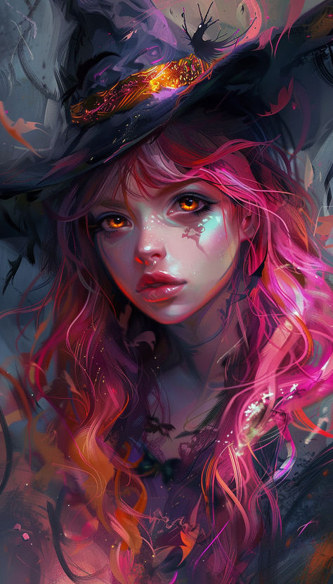 Pink Haired Witch Pink Haired Witch, Witchy Vibes, Hair Designs, Witch, Spirituality, Art Inspiration, Long Hair Styles, Pink, Hair