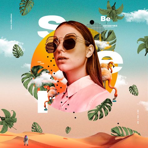 Tropical on Behance Image Illusion, Fashion Poster Design, Digital Collage Art, Photoshop Collage, Fashion Graphic Design, Fashion Collage, Graphic Design Trends, Collage Design, Trik Fotografi