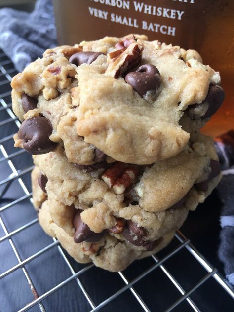 Cookie Trailer, Bourbon Cookies Recipe, Kentucky Derby Games, Bourbon Cookies, Ultimate Cookie Recipe, Boozy Baking, Derby Games, Bourbon Chocolate, Bourbon Bacon