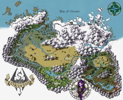 Elder Scrolls Map, Skyrim Map, Elder Scrolls Morrowind, Elder Scrolls Games, My Map, Fantasy Map Making, Magic Drawing, Creative Writing Ideas, Elder Scrolls Art