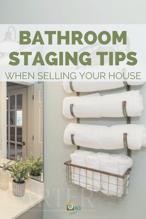 How To Elevate Your Bathroom, Staging A Bathroom, Bathroom Staging, Bathroom Recessed Lighting, Powder Bathroom, House Flipping, Spa Bathroom, House Sale, Home Staging Tips