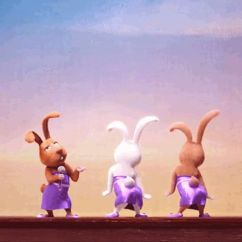 Friday Dance, Rabbit Gif, Animiertes Gif, Emoji Images, Happy Birthday Song, Easter Images, Dancing Gif, Birthday Songs, Cartoon Gifs