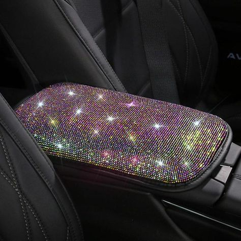 Diamond Car, Bling Car Accessories, Girly Car Accessories, Girly Car, Car Accessories For Women, Cute Car Accessories, Car Center, Pink Car, Arm Rest