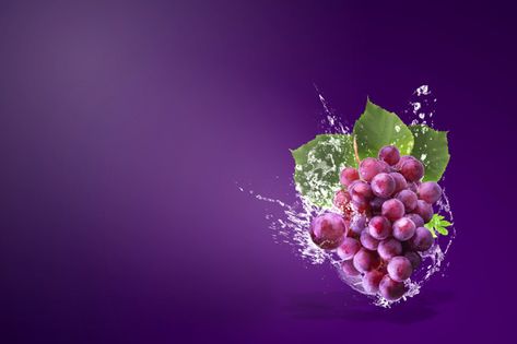 Grape Background, Grape Photography, Grapes Images, Fruits Background Design, Images Of Grapes, Fruit Splash, Cocktail Illustration, Indian Flag, Red Grapes