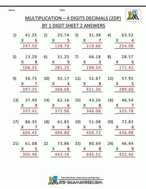 Multiplication Patterns With Decimals Worksheets Subtracting Decimals Worksheet, Decimal Chart, Multiplication Practice Worksheets, Decimal Multiplication, Grade 5 Math Worksheets, Multiplication Worksheet, Integers Worksheet, 5th Grade Worksheets, Math Decimals