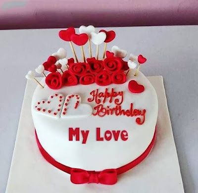 Happy Birthday Images Free Happy Birthday Love Cake, Birthday Cake For Wife, Rosé Birthday Cake, Birthday Cake For Boyfriend, Birthday Cake Writing, Birthday Cake With Name, Cake For Boyfriend, Birthday Cake For Husband, Cake With Name