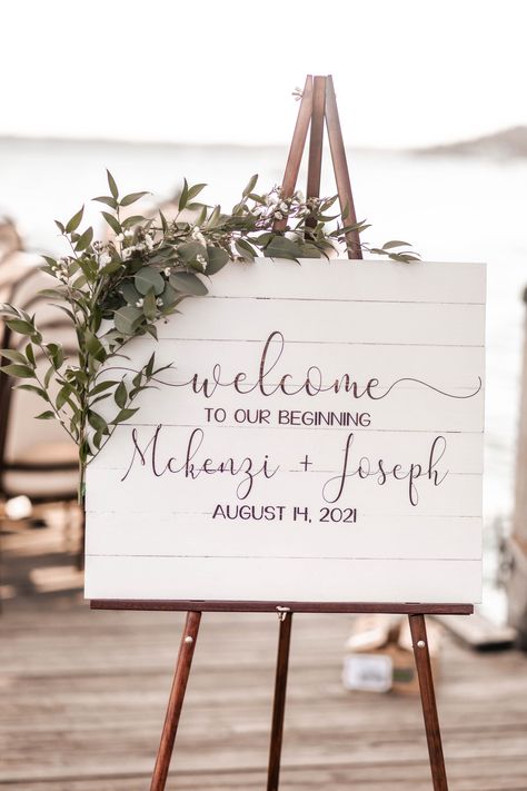 Wedding Signs On Easels, Wooden Easel Wedding Sign, Easel And Frame Flower Holder, Floral Easel Welcome Signs, Wedding Guest Sign, Sign Easel, Floor Easel, Wedding Guest Signing, Artist Easel