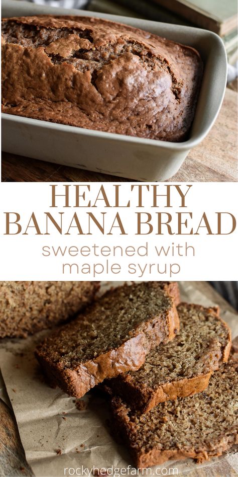 Gluten Free Banana Bread With Maple Syrup, Oats And Banana Bread, Banana Oat Bread Recipe Easy, Healthy Low Carb Banana Bread, Banana Bread Recipe Flourless, Honey Sweetened Banana Bread, Clean Ingredient Banana Bread, Healthy Banana Loaf Recipe, Naturally Sweetened Banana Bread