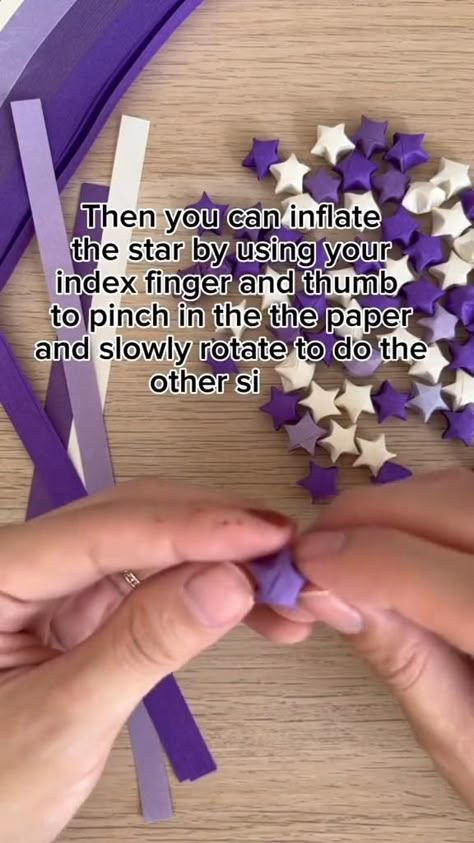 Cute Origami Stars, How To Do Stars With Paper, How To Fold A Star From Paper, Types Of Papers For Craft, Star Of Paper, Stars Origami Tutorial, Make Star With Paper, Paper Origami Stars, How Do You Make Paper Stars