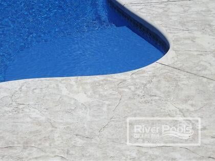 Concrete Decks, Fiberglass Pool Cost, Pool Deck Ideas Inground, Pool Decking Concrete, Swimming Pool Cost, Concrete Pool Deck, Textured Concrete, Stone Deck, Concrete Patio Makeover