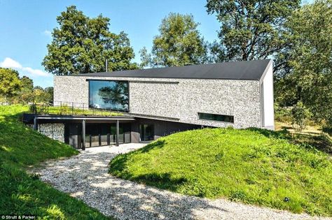 The farmhouse featured on Grand Designs in October 2013, with the TV show's presenter Kevin McCloud describing it as 'elegant' Grand Designs Uk, Grand Designs Houses, Architecture Program, Fairytale House, Concrete Building, London House, Farm Design, Grand Homes, Grand Designs