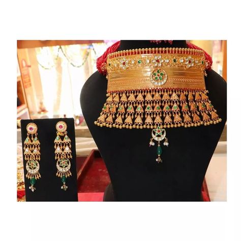 Aad Rajputi Jewellery Gold, Rajputi Aad Design Gold New, Tevta Jewellery, Rajputi Jewellery Royal Set, Aad Designs Rajputi, Rajputi Aad Design Gold, Rajputi Culture, Rajasthani Poshak, Rajput Jewellery