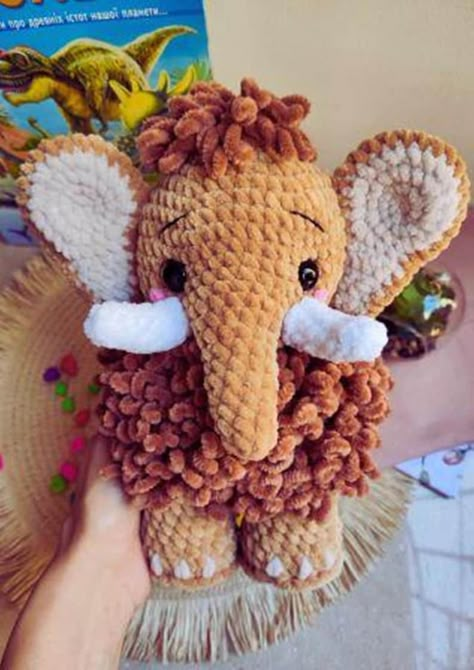 Mammoth crochet pattern/ Amigurumi tutorial stuffed mammoth/ Crochet stuffed animals pattern/ English pattern amigurumi tutorial Crochet Stuffed Animals Amigurumi, Fuzzy Crochet Amigurumi, Owl Pillow Crochet, Crochet Plush Amigurumi, Crochet Baby Animal Blanket, Crochet Stuffed Animal Clothes, Crochet Mammoth, Fall Amigurumi Free Pattern, Quick Crochet Amigurumi