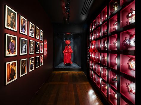 Fashion Museum Display, Luxury Exhibition, Music Exhibition, Yves Laurent, Yves Saint Laurent Museum, First Day Of September, Exhibition Photography, Display Room, Event Entrance