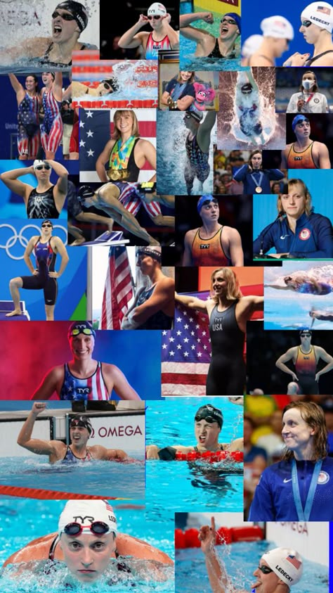 Katie Ledecky Quotes, Katie Ledecky Wallpaper, Swimming Motivation, Scrapbooking Sports, Swimming Pictures, Katie Ledecky, Swim Life, Swimming Quotes, Competitive Swimming