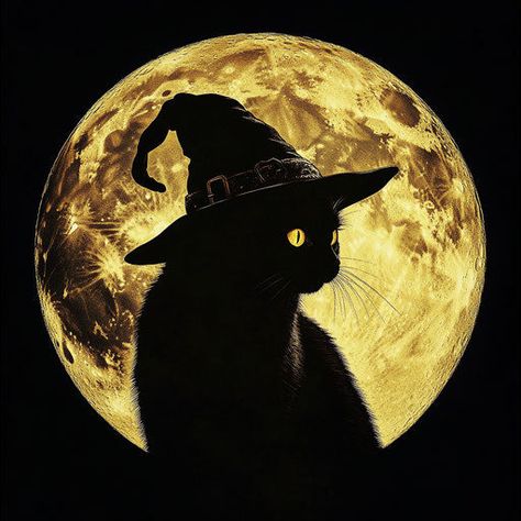 Chilling Cat Halloween Halloween Scene Black And Gold Halloween, Cat Inspiration, Black Cat Painting, Fall Cats, Halloween Events, Chat Halloween, Halloween Cats, Website Graphics, Promotional Materials