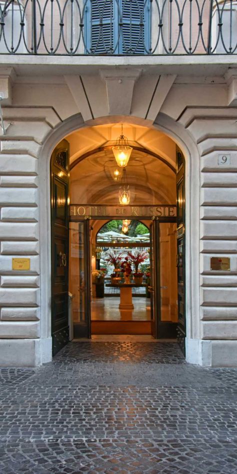 Hotel de Russie - Rome, Italy Best Hotels In Rome Italy, Hotel In Italy Aesthetic, Hotel Russie Rome, Hotels In Rome Italy, Lunch Photo, Hotels In Rome, Hotel Roma, Rome Hotels, Classic Hotel