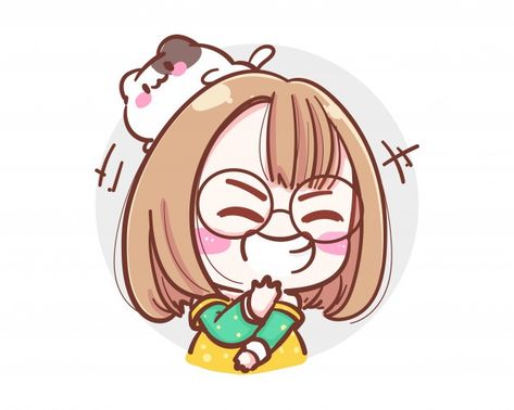 Chibi Laughing, Cooking Image, Crazy Laugh, Girl Laughing, Cartoon Faces Expressions, Illustration Business Cards, Emoji Characters, Comic Face, Laughing Out Loud